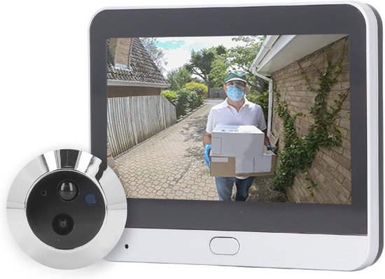 Digitale Deurkijker met Nachtzicht en Bewegingsdetectie - 4,3 Inch IPS LCD Deurcamera