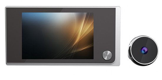 Digitale Deurspion Camera 3,5 inch LCD – Video Deurbel Zonder Wifi – 2MP HD – 120° Groothoek – Deurviewer met Scherm – Voor Deur 40-100mm – Zwart van Merkloos