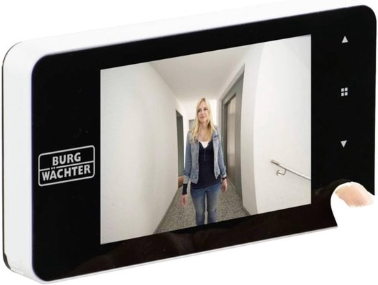 Digitale deurspion met camera, monitor en bel voor maximale veiligheid