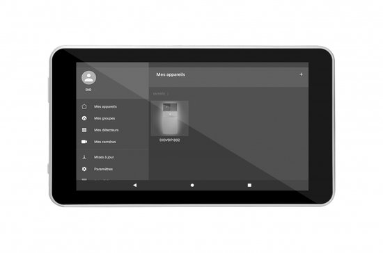 DiO 7'' touchscreen voor 100% Draadloze videofoon Intercom – Wifi - Geschikt voor DIOVDP-B02 van Merkloos