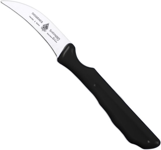 Diogenes Solingen Champignonmesje 6cm - Zwart - RVS - Ergonomisch van DiO