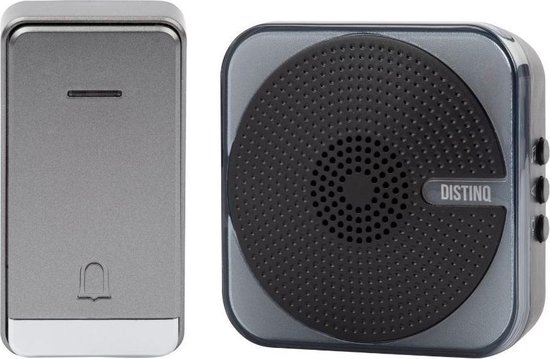 DistinQ Draadloze Deurbel - 1 plug & play speaker - LED verlichting voor visuele ondersteuning