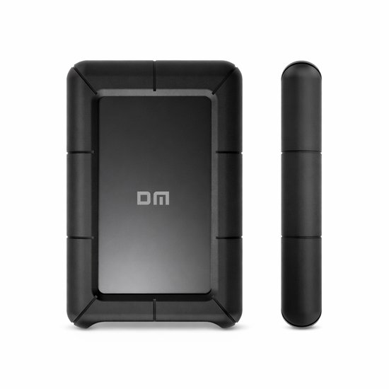 DM Externe harde schijf 500GB - USB-C - Stootvaste HDD voor professioneel gebruik - Zwart van Merkloos
