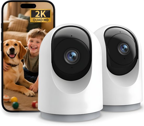 DnA® Camera - Camerabewaking - Camera Beveiliging - Camerabewaking Draadloos - Wit - 8cm x 8cm x 15cm van Merkloos