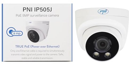 Dome Video Surveillance Camera 5MP Outdoor IP67 with Night Vision and Motion Detection van Merkloos