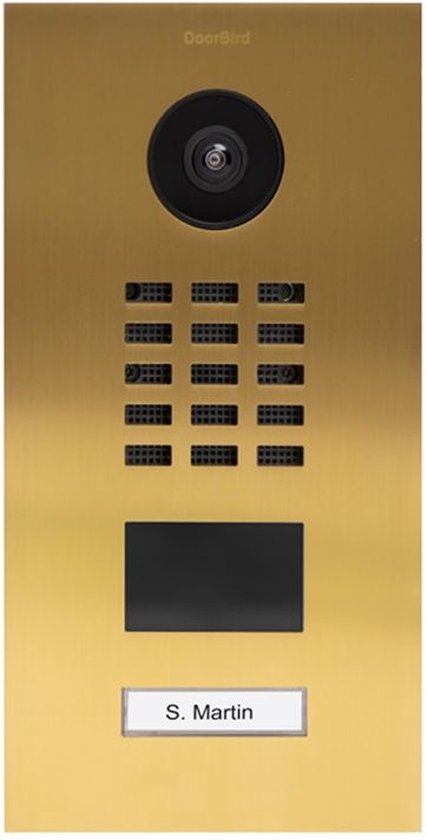 DoorBird 423870055 Buitenunit voor Video-deurintercom via WiFi LAN RVS (geborsteld) van Merkloos