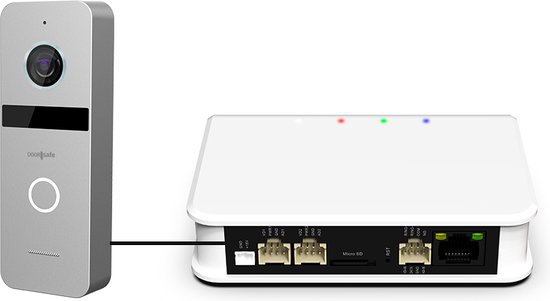 Doorsafe 6700 PRO - Professionele internet deurbel met camera - FHD 2MP - gratis lokale opslag op 32Gb SD-kaart - internet via WiFi of netwerkkabel - bewegingsmelder met lichaamsdetectie & instelbare activiteitenregio van Doorsafe