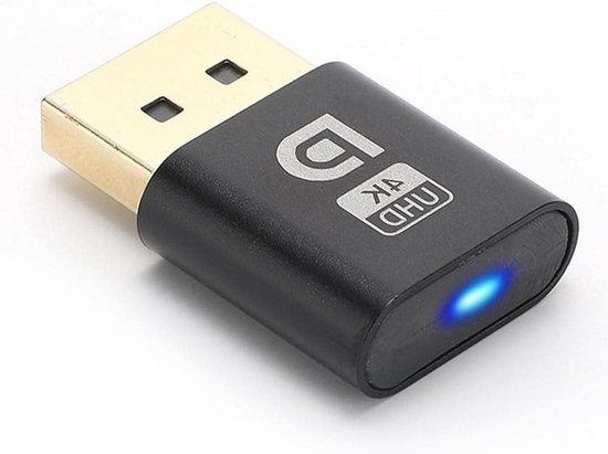 DP Dummy Plug Virtual Display Adapter EDID Headless Emulator 4K DP Displayport Display Accessories Virtual Card For Video van Merkloos