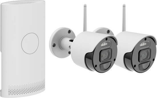 Draadloos Camerasysteem Easy 2 - 2 Camera's - 1080p Full HD - Bewegingsdetectie - Nachtzicht - Plug & Play van SecuFirst