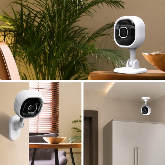 Draadloze Beveiligingscamera Binnen - Binnen Camera - Full HD 1080P - Nachtzicht - Bewegingsdetectie - 2-Weg Audio - MicroSD tot 128GB - WiFi Camera voor Thuis