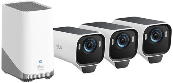 Draadloze Beveiligingscamera – Buitencamera – IP Camera – Zonnecamera – Surveillance Camera – 3-Camera Kit USB – 4K Ultra HD Nachtzicht – Zonnepaneel Energiebesparing