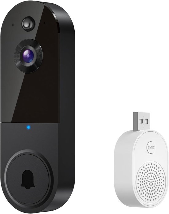 Draadloze beveiligingsdeurbelcamera, geen abonnement vereist, HD-nachtzicht videodeurbel, intercom op afstand, persoonsdetectie, geschikt voor huisbeveiliging, appartementseigenaren en huurders (T52 Zwart) van eufy Security