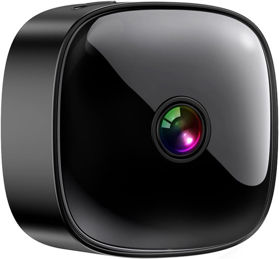 Draadloze Camera - Beveiligingscamera Binnen - Huis Dieren Bewaken - 360 Graden Rotatie - 1080p HD Resolutie - Zwart