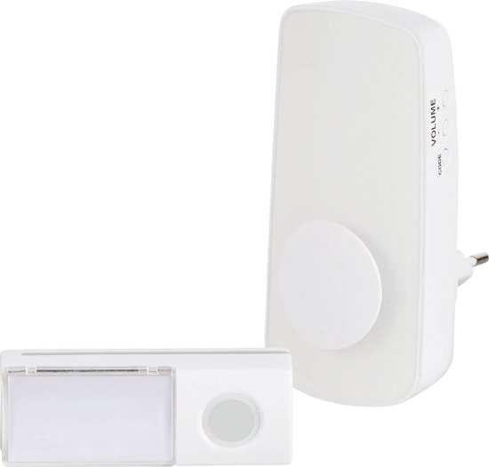 Draadloze deurbel Complete set Met flitslicht, Met naambord Heidemann 70827 HX Ocean 230 V