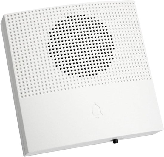 Draadloze Deurbel - Deurklok Ring Chime - Huishoudelijke Meldingen - Waterdicht Weerbestendig - 10.7 x 9.7 x 4.3 cm - Wit