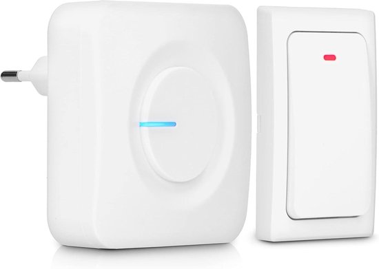 Draadloze Deurbel - Kinetische Bel - Eenvoudige Installatie - Geen Batterijen Nodig - Tot 200 Meter - Wit