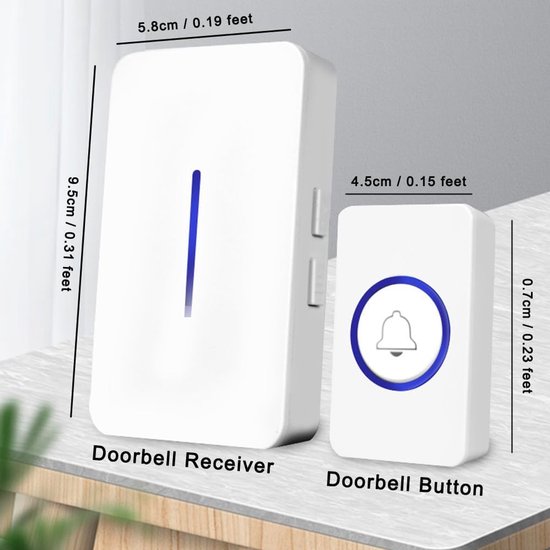 Draadloze Deurbel met IP55 Waterdichtheid en Slim Geheugen