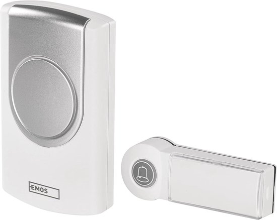 Draadloze Deurbel Set - Zonder Snoer Bel - Toegangscontrole Huis - 36 Melodieën 100m - 7x12.3cm - Wit