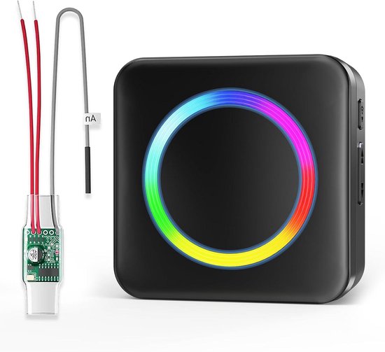 Draadloze Deurbel Versterker - Deurbel Signaal Uitbreiding - Woonhuis Beveiliging - 58 Melodieën Instelbaar - 0-110dB 200m Bereik - RGB Verlichting
