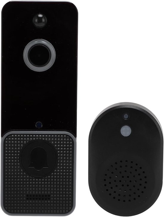 Draadloze Deurbelcamera - Videodeurbel HD - Huisbeveiliging - 5G Wi-Fi Connectie - 1080P Resolutie - Zwart