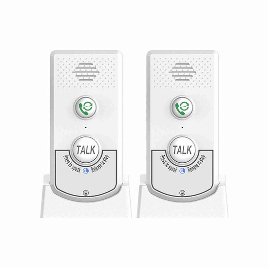 Draadloze Intercom – 1000 m Bereik – 2 Stuks – Met Laadstations – Voor Thuis en Kantoor