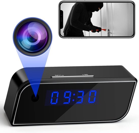 Draadloze Mini Spy Camera met Nachtzicht en Bewegingsdetectie voor Thuisbeveiliging van Merkloos