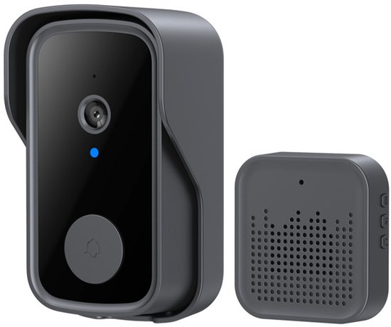 Draadloze, spraakgestuurde videodeurbel, slimme video-intercom met persoonsdetectie die via een smartphone te bedienen is. van Ring