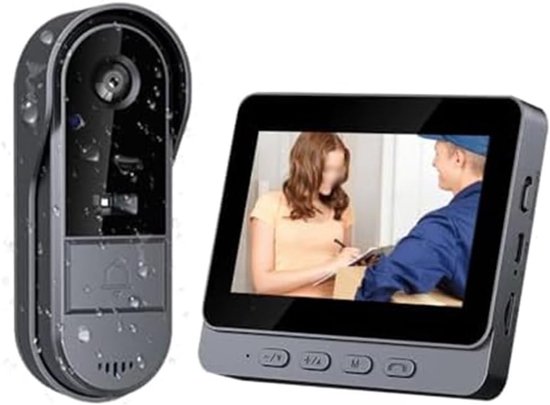 Draadloze Video Deurbel - Camera met Scherm - Veilig Wonen - Geen WiFi Nodig