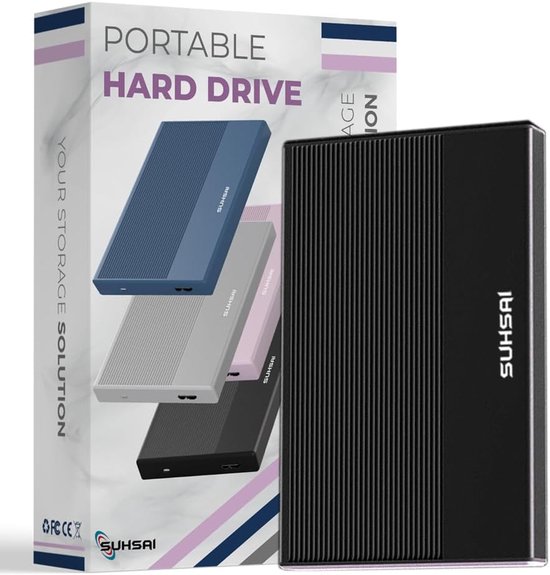Draagbare Externe Harde Schijf 1TB USB 3.0 Geheugenuitbreiding voor PC, Laptop en Gameconsoles