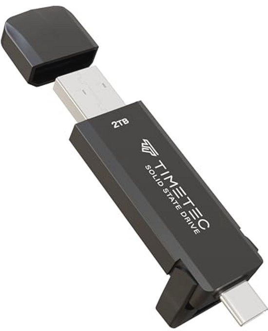 Draagbare Externe SSD 2TB USB 3.2 Gen2 Type C - Ultralicht en Aluminium
