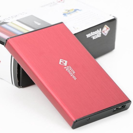 Draagbare Harde Schijf - Externe Opslag - Bestanden Opslaan - Supersnelle USB 3.0 - 1 TB - Rood
