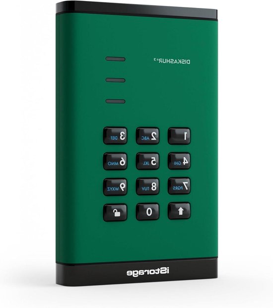 Draagbare Harde Schijf - Externe Opslag Data Schijf - Digitale Assets Beschermen - Wachtwoordbeveiligd Encryptie - 1 TB - Groen