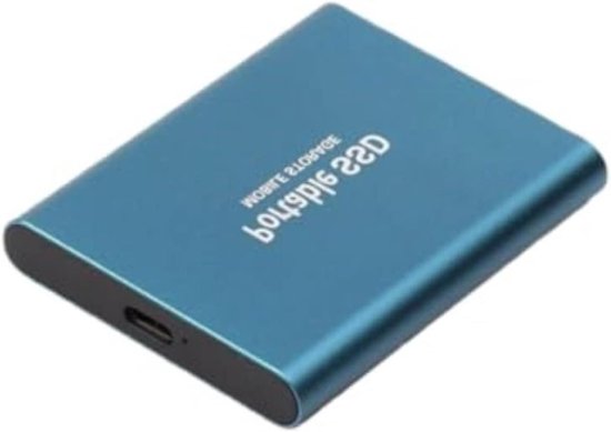 Draagbare SSD - Externe Opslag - Bestanden Opslaan - Ultrasnelle Overdracht - Tot 8TB - Blauw