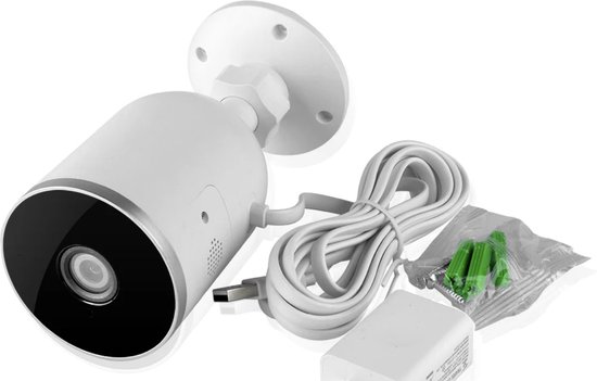 DrPhone CCS10 - WiFi Camera - iP Cam met Audio - Google Home / Alexa - Sensor Beweging - Waterdicht - voor Smartphone - 1080P Full HD - Nachtzicht van DrPhone