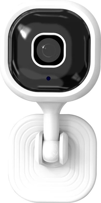DrPhone GuardEye - Indoor Wifi Beveiligingscamera - Met Mobiele App - Infrarood Camera - Nachtvisie camera - SD Kaart Ondersteuning (32GB Max) - Wit van DrPhone