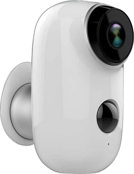 DrPhone IC-T3 – Security Camera – Draadloos Full HD - 2MP CMOS - 120° Kijkhoek – Waterdicht – Bewegingsdetectie – Nachtzicht – 6000 mAh - Wit van DrPhone
