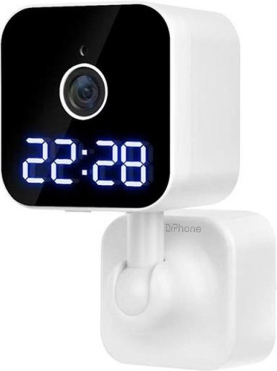 DrPhone VisionGuard - HD WiFi IP-camera met Micro SD-opslag, Nachtlamp, Pan-tilt-functie en bewegingsdetectie - Plug in Stekker van DrPhone
