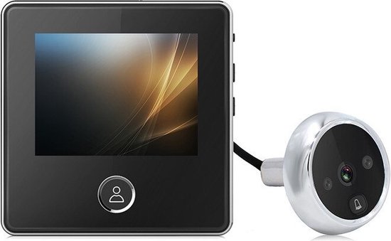 DrPhone Visual Series3 Digitale deurkijker - Visuele deurbel - TFT LCD-scherm 3 inch HD - 120 Graden Groothoeklens - Kijkgaatje - IR nachtzichtcamera – 720P van Merkloos