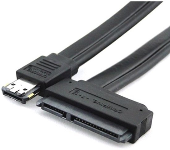 Dual Power 12V en 5V eSATAp naar SATA-kabel voor 2,5 en 3,5 inch harde schijven