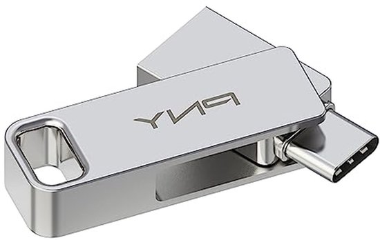 Dual USB Stick - Geheugenstick Type-C - Bestanden Overzetten - Dubbele Aansluiting - 128GB - Metaal