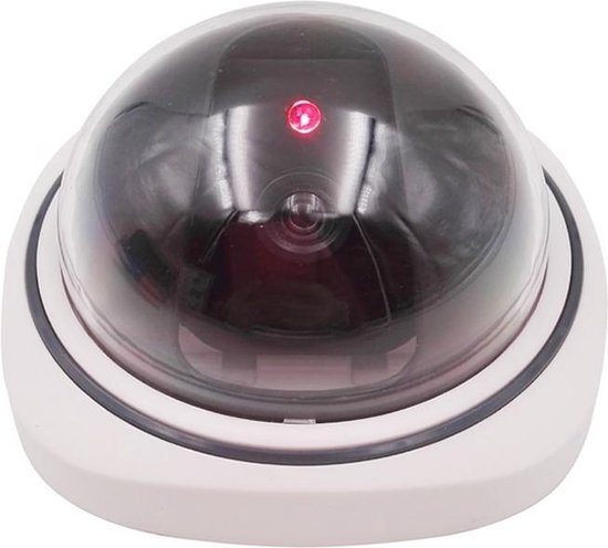 Dummy Beveiligingscamera Met Bewegingssensor - Nep Camera - Rood Knipperend LED Lampje - Motion Detector van Merkloos