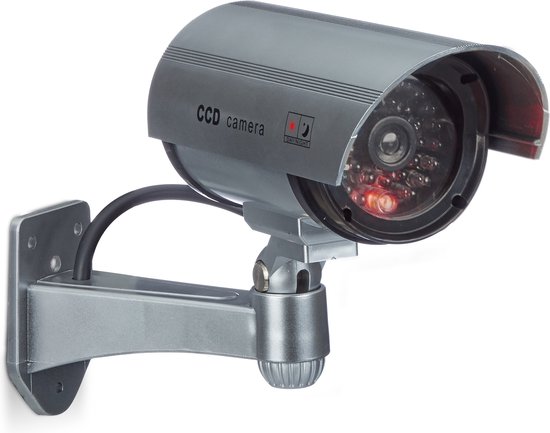 dummy beveiligingscamera - met led licht - binnen - buiten - nep camera van Elro