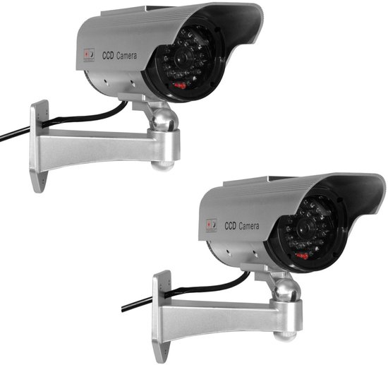 Dummy camera - 2 stuks - voor bewaking van CCTV-camera's op zonne-energie van Benatlog.