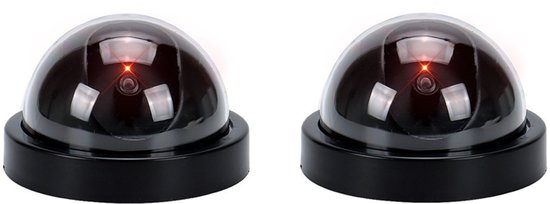 Dummy Camera - 2stuks - Binnen en Buiten Beveiliging - Waterdicht - Beveiligingscamera - Met Indicator - Dummy Camera - AA Batterij van Smartwares