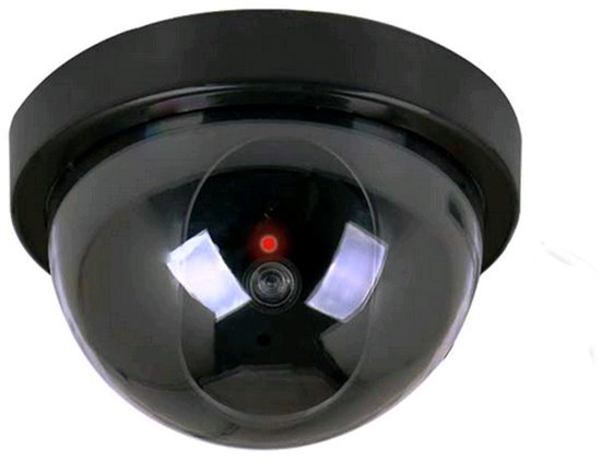 Dummy Camera-Beveiligingscamera - Nep Camera - Buiten & Binnen - Alarm - Led - Zwart van Merkloos