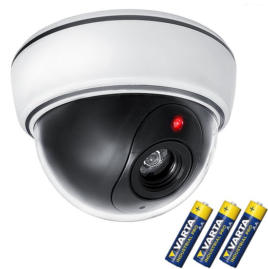 Dummy camera DC2300 met knipperende LED + 3x AA batterijen van Merkloos