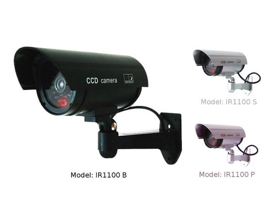 Dummy Camera Goede kopie van de originele camera met IR-diodenimitatie en felrode diodekleurzwart van Merkloos
