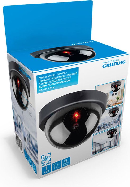 dummy camera lookalike bewakingscamera met verlichting van Smartwares