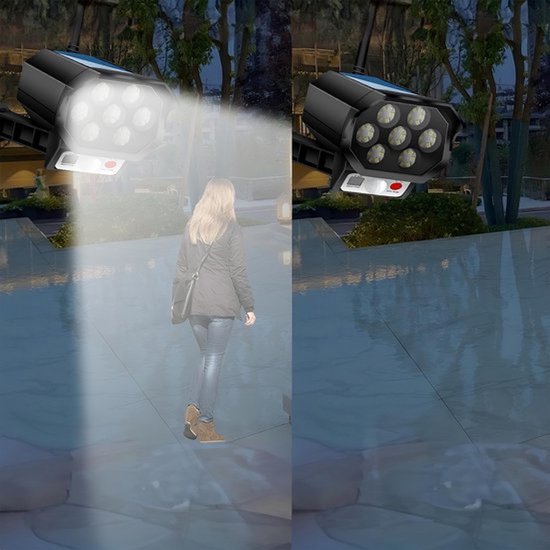 Dummy Camera met Zonnepaneel en LED Tuinverlichting - Dailygoody