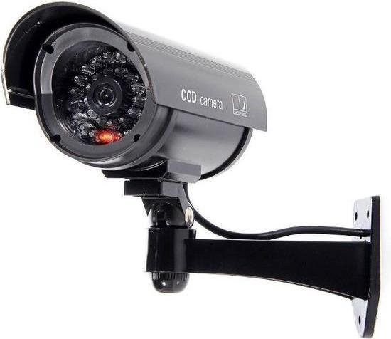 Dummy camera - realistisch - zwart - professioneel - voor binnen en buiten - knipperend led indicator van Elro